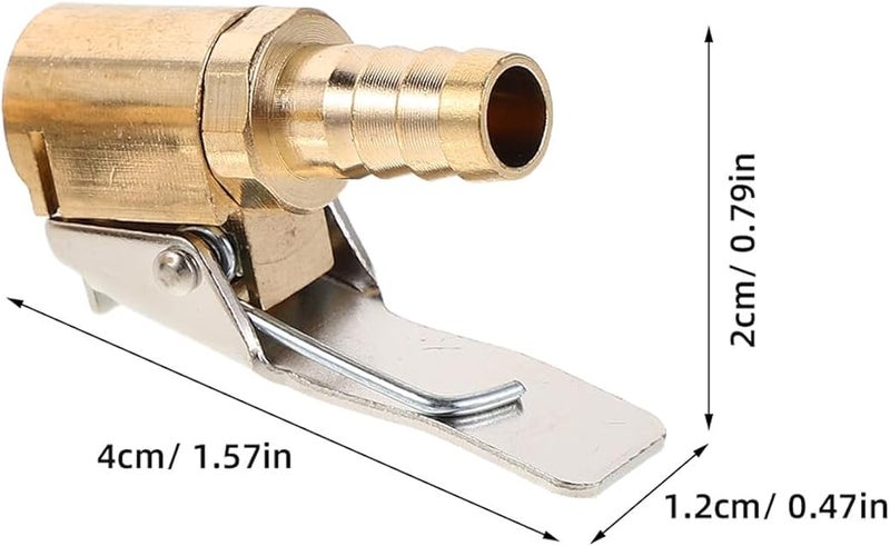 2Pcs Quick Connect Tire Air Chuck Adapter Brass Valve Nozzle For Car Bike Motorcycle - Image 2